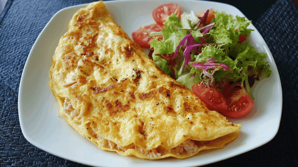 チーズ入りツナのオムレツ