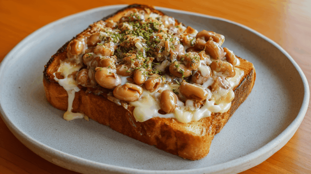納豆チーズトースト