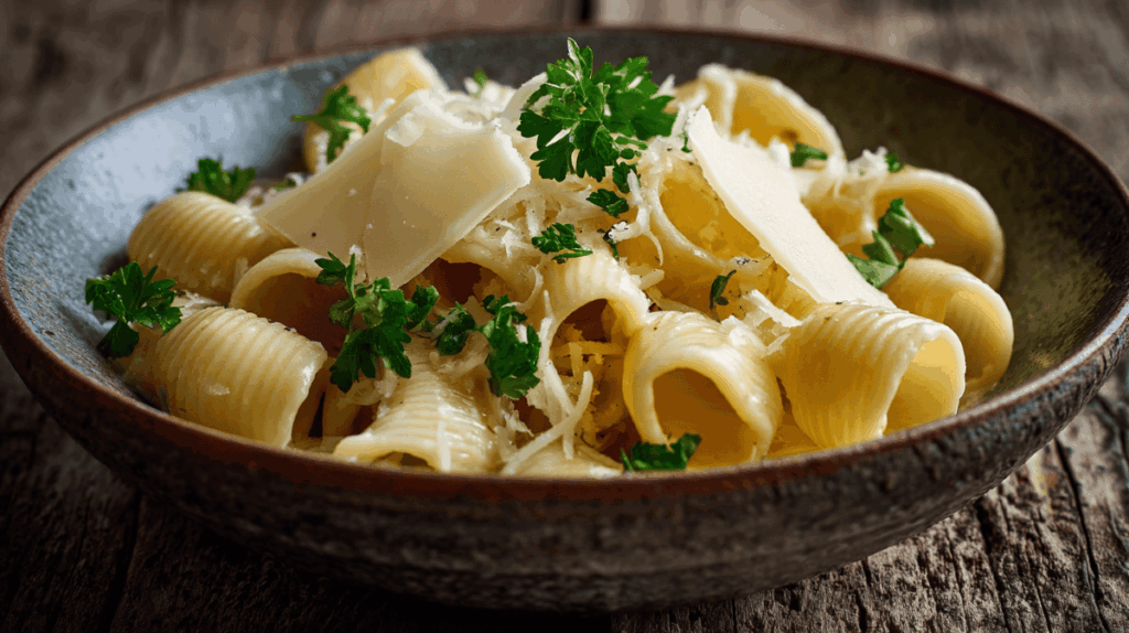 カマンベールチーズのパスタ