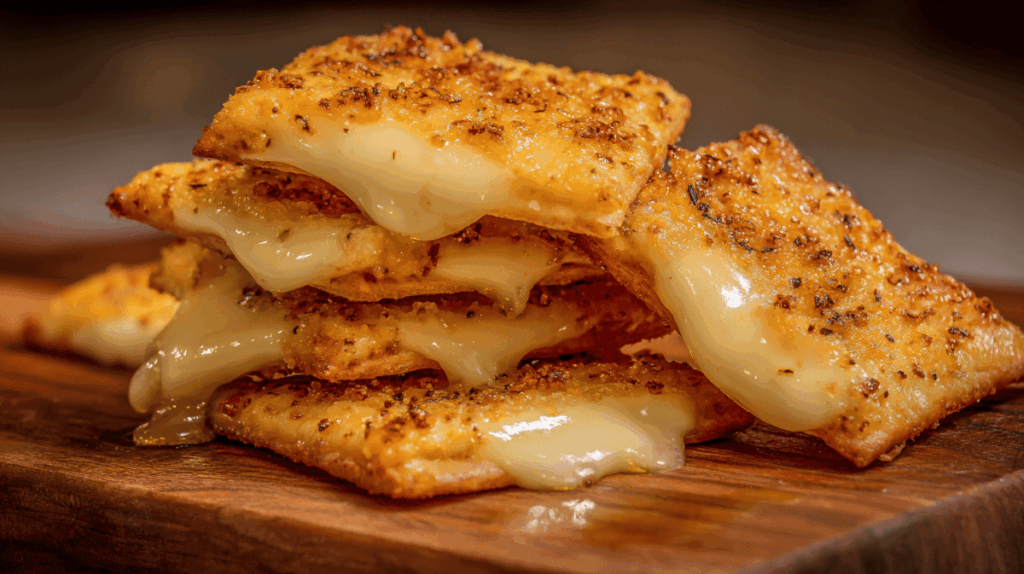 モッツァレラチーズをカリカリに焼く