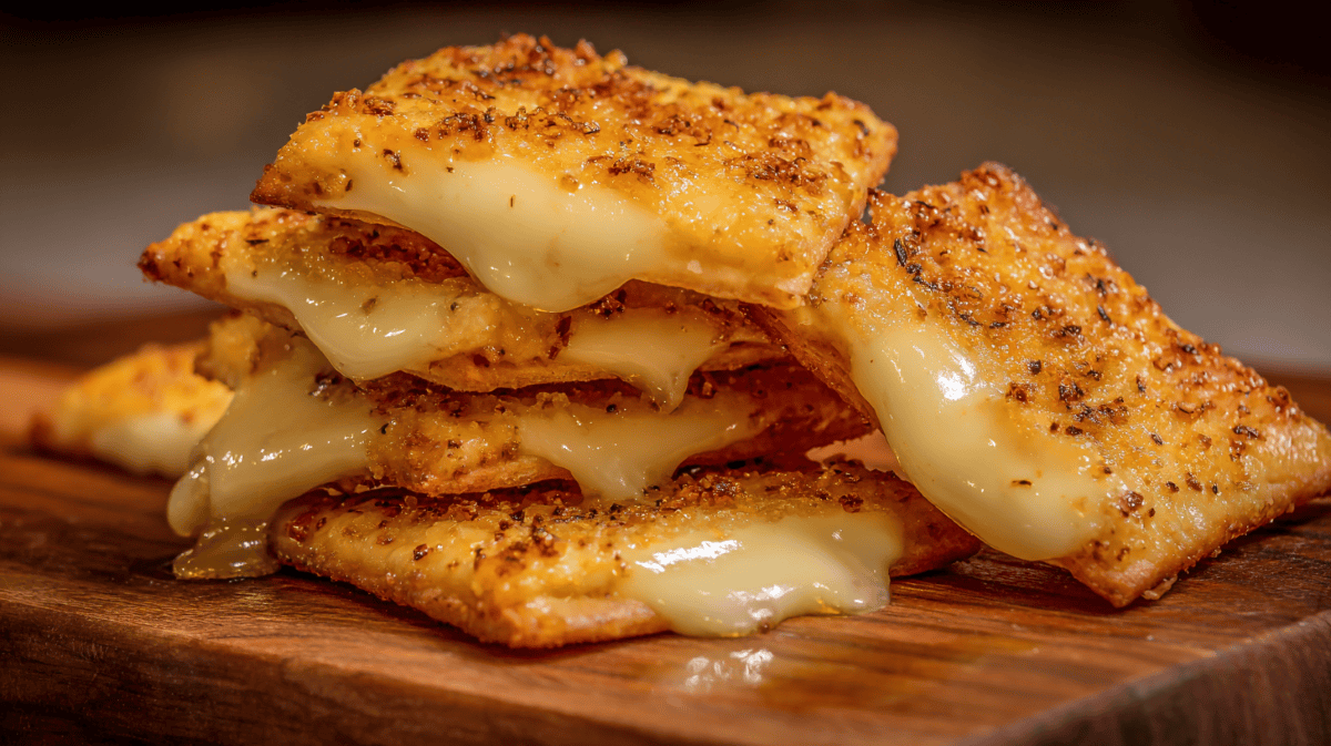 モッツァレラチーズをカリカリに焼く