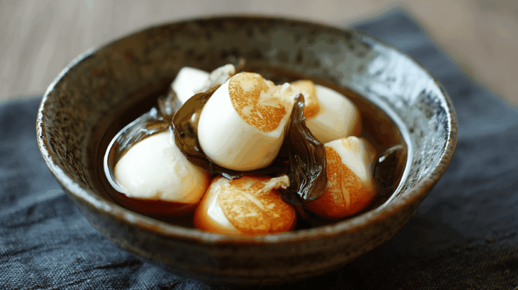 モッツァレラチーズのめんつゆ漬け