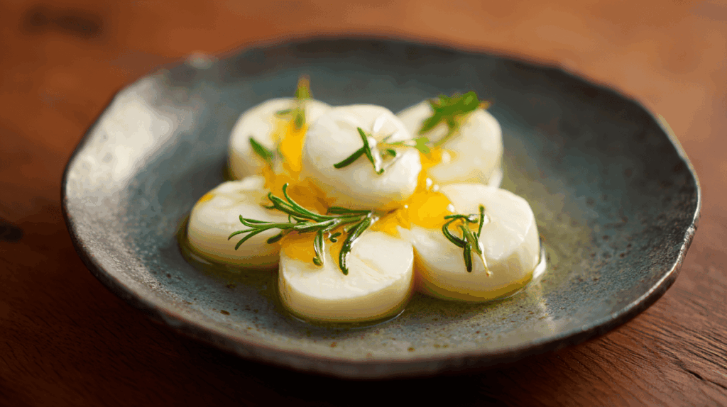 モッツァレラチーズのめんつゆ漬け