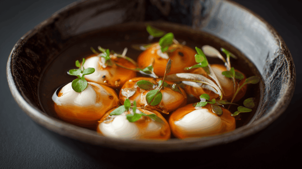 モッツァレラチーズのめんつゆ漬け