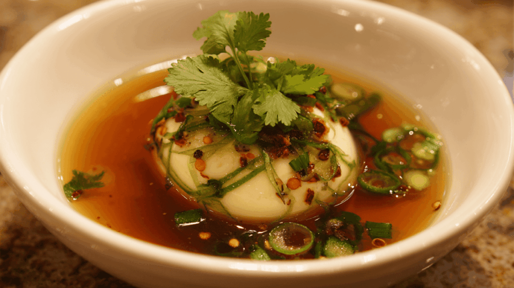 モッツァレラチーズのめんつゆ漬け